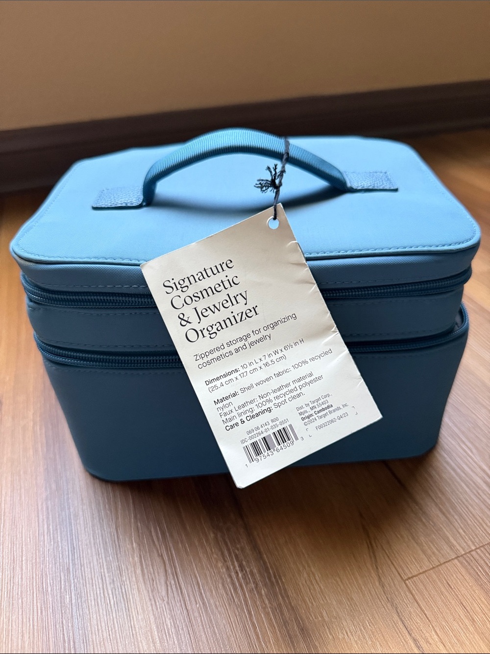 NWT Travel Signature Cosmetic & Jewelry Organizer - Blue